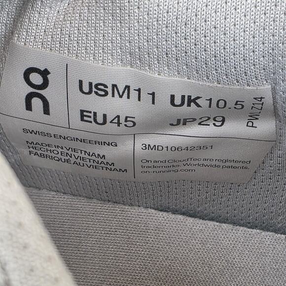 On The Roger Advantage All White Mens White Size 11 Athletic Tennis Shoes PWLZ14 - Picture 9 of 10